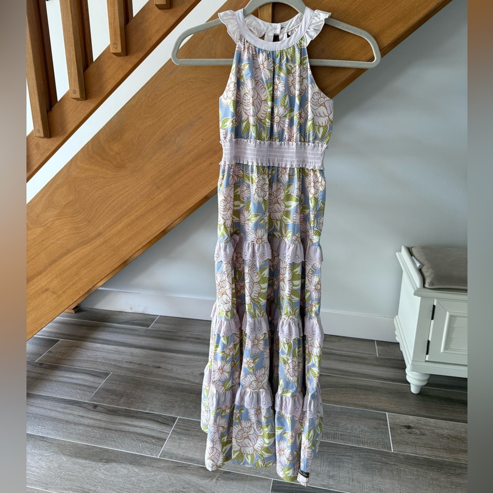Matilda Jane floral ruffle girl dress